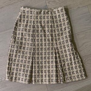 Elegant Cream and brown PRADA Women's Skirt